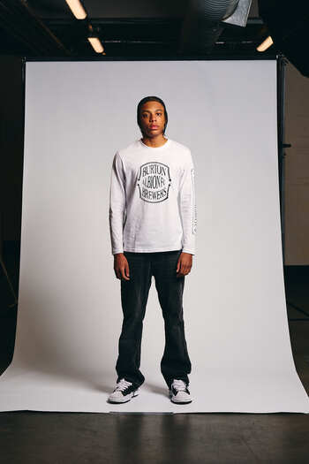 White Long Sleeve Ferry Bridge Tee Monochrome Edition Junior