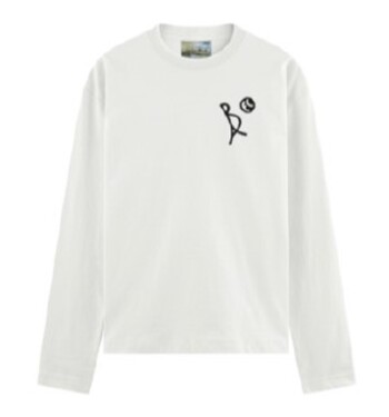 BA Long Sleeve Tee White Adult