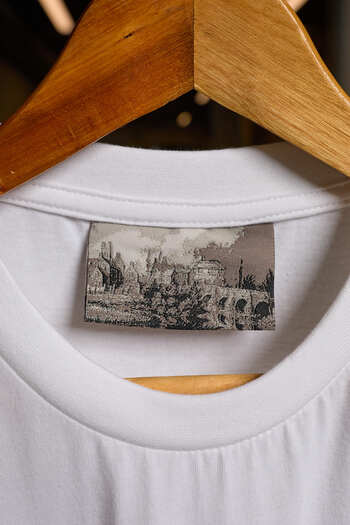 White Long Sleeve Ferry Bridge Tee Monochrome Edition Junior
