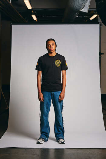 Black and Amber Ferry Bridge Tee Adult