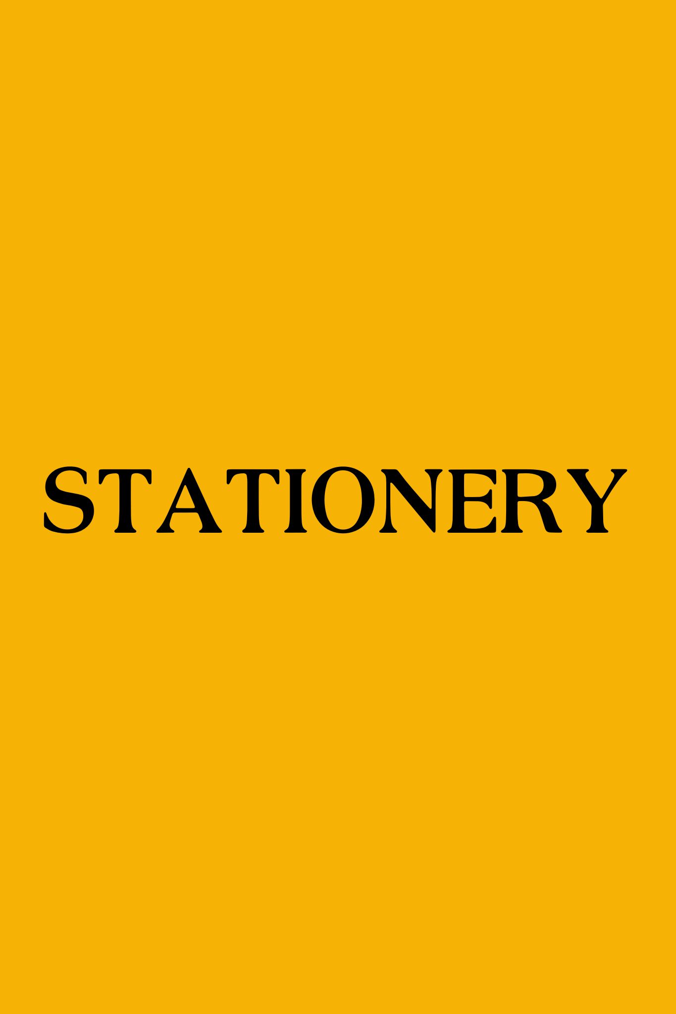 Stationery