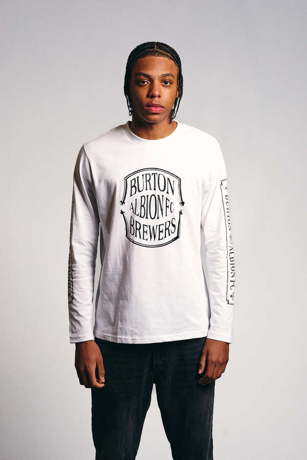 White Long Sleeve Ferry Bridge Tee Monochrome Edition Junior